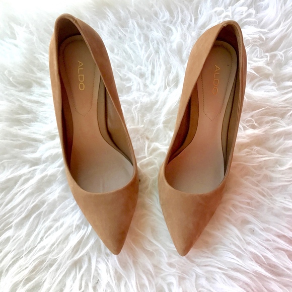 ALDO Shoes - Aldo Tan Nubuck Suede Pump Sz 6